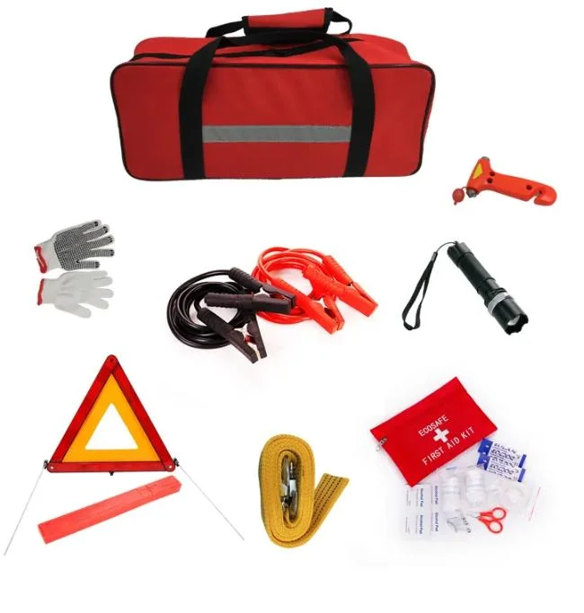 High Quality Portable Automotive Vehicle Roadside Emergency Recovery Car First Aid Kit