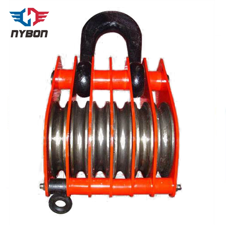 Double Sheave Snatch Block Wire Rope Pulley Block