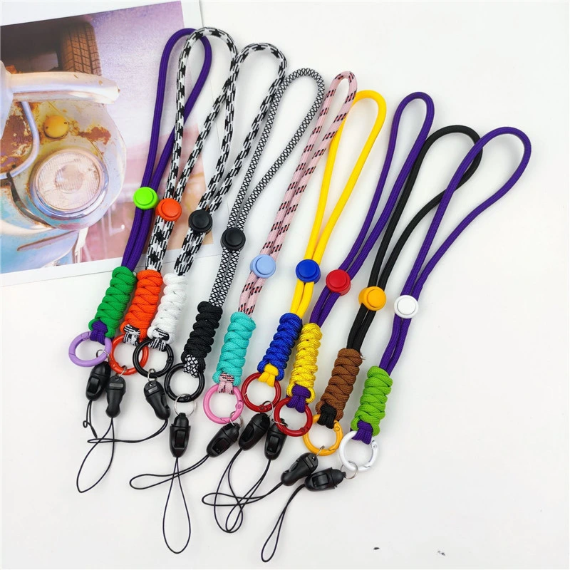 New Color Wrist Rope Round Adjust Buckle Retractable Wrist Rope Strap