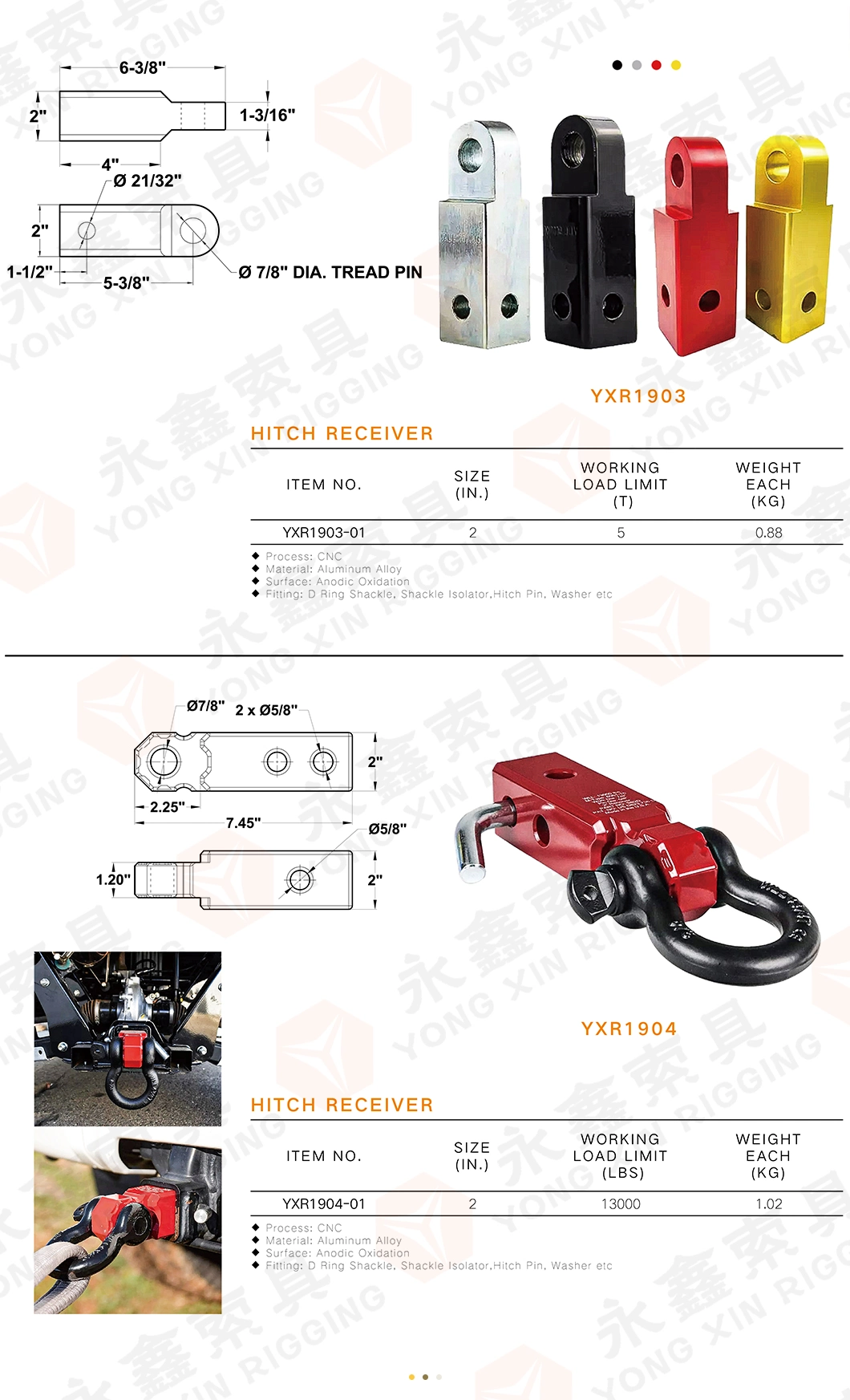 Rated 5000kgs Recovery Hitch Trailer Part