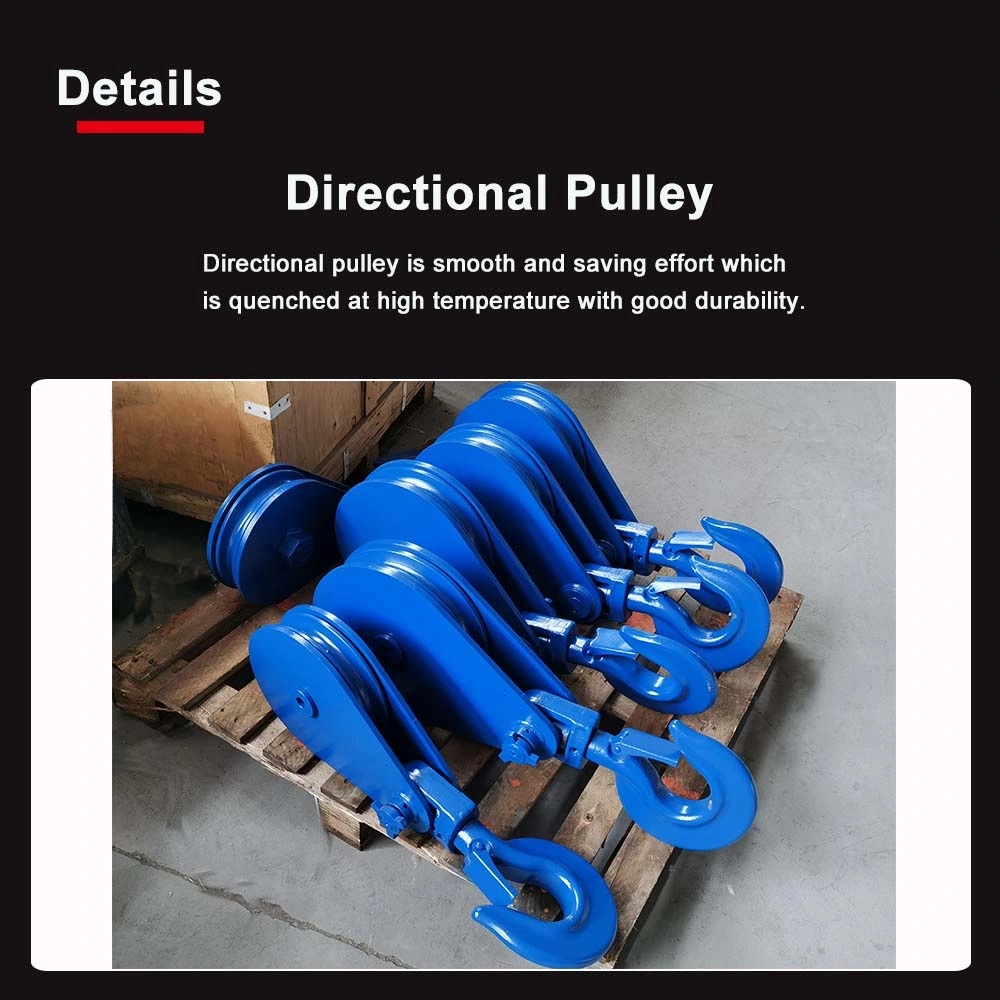 12t Heavy Duty Hook Type Pulley Snatch Blocks with Best Quality